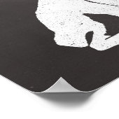 犬の中で我々はグラフィックを信頼 ポスター (角)