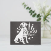 『犬の中で我々は信頼する』 ポストカード (スタンド正面)