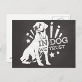 『犬の中で我々は信頼する』 ポストカード (正面/裏面)