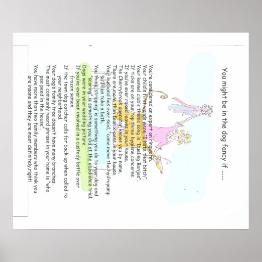 犬の中に入っファンシーてもし... ポスター (正面)