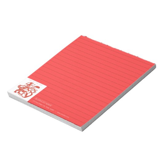 犬の中国のペーパーク企業のトの裏打ち ノートパッド (回転)