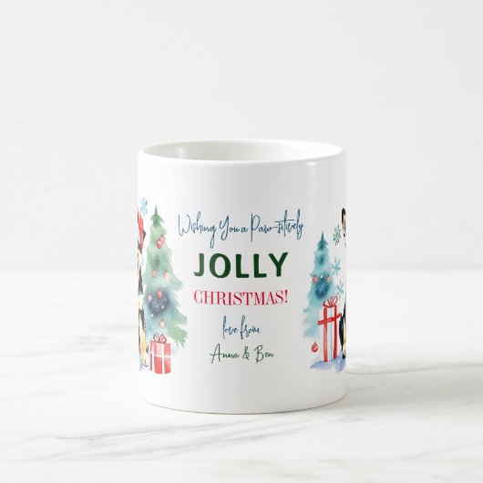 犬の人々のためのドイツの羊飼いのクリスマスプレゼント コーヒーマグカップ (中央)