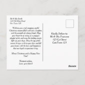 犬の人々のためのメリークリスマスのグリーティングレトリバー ポストカード (裏面)