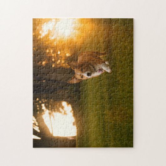 犬の人気があるデザイン贈り物 ジグソーパズル (縦)