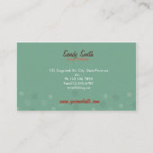 犬の付き添いの名刺 名刺 (裏面)