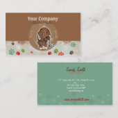 犬の付き添いの名刺 名刺 (正面/裏面)