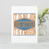 犬の付き添い-それは仕事、それです代表団ではないです サンキューカード (スタンド正面)