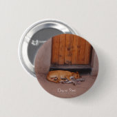 犬の休憩ボタン 缶バッジ (正面&裏面)