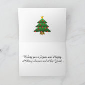 犬の休日カード シーズンカード (内部)