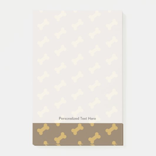 犬の体型の骨 ポストイット (正面)