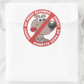 犬の使用は禁止 ラウンドシール (バッグ)