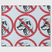 犬の使用を許可しない包装紙 ラッピングペーパー (フラット)