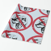 犬の使用を許可しない包装紙 ラッピングペーパー (アンロールド)