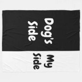 犬の側 |マイサイド フリースブランケット (正面(横))