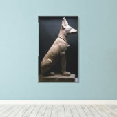 犬の像，メソポタミア， c.5000-1000紀元前(ライム) キャンバスプリント (インサイチュ (ウッドフロア))