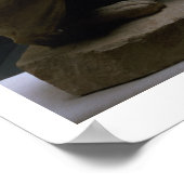 犬の像，メソポタミア， c.5000-1000紀元前(ライム) ポスター (角)