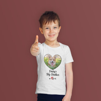 犬の兄のパーソナライズされた写真 Tシャツ