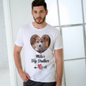 犬の兄弟写真パーソナライズされたTシャツ Tシャツ