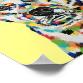 犬の兄弟姉妹カラフルポスター ポスター (角)