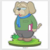 犬の先生書 シール (シート)