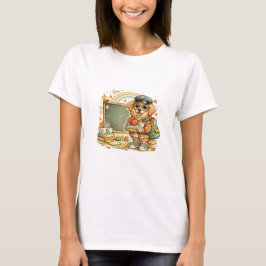 犬の先生Tシャツ | 学校へ行こう Tシャツ
