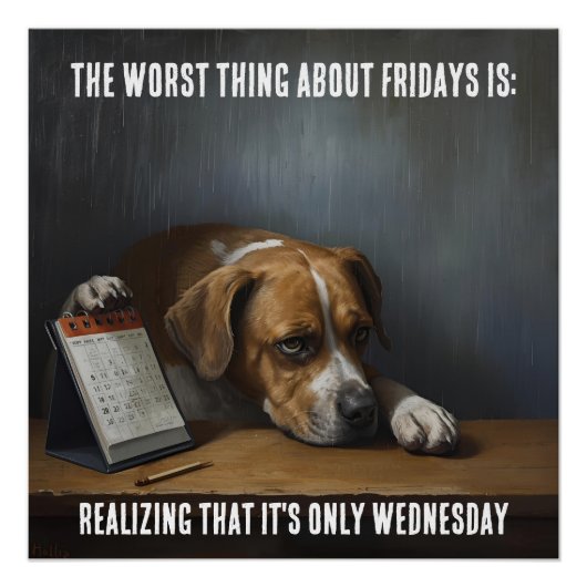 犬の光沢ポスター ポスター (正面)