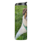 犬の写真あなたの写真を追加 タンブラー (回転左)