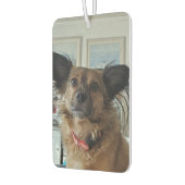 犬の写真お気に入りのを追加する カーエアーフレッシュナー (左)