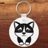 犬の写真かわいいペットのキープサーチェーン キーホルダー (正面)