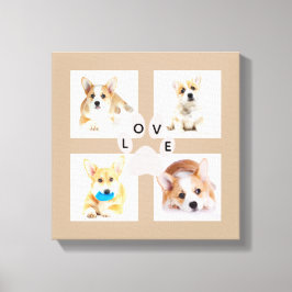 犬の写真とポープリントカレッジ4 Instagramの画像 キャンバスプリント