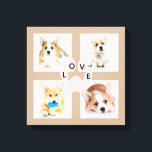犬の写真とポープリントカレッジ4 Instagramの画像 キャンバスプリント<br><div class="desc">犬の写真テンプレートを追加する準備ができて自分の画像を追加する。写真はプレースホルダのみであることに注意してください。テンプレートはあなたの毛皮のベビーのInstagramの写真のためのアイディアである。</div>
