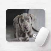 犬の写真と名前を追加する マウスパッド (マウス)