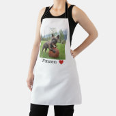 犬の写真と名前Female フランスの Buldog エプロン (インサイチュ)