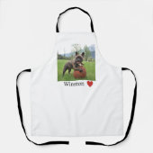 犬の写真と名前Female フランスの Buldog エプロン (正面)