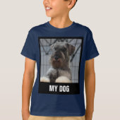 犬の写真のアップロード Tシャツ (正面)