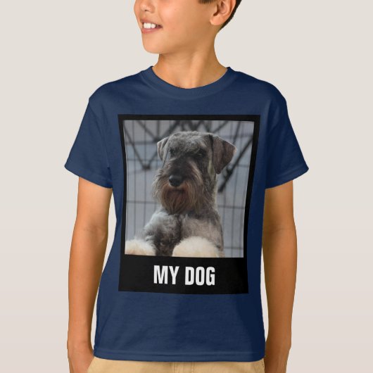 犬の写真のアップロード Tシャツ (正面)