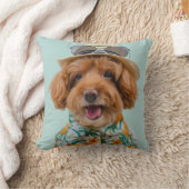 犬の写真のクッションカバー クッション (ブランケット)