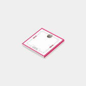 犬の写真のポストイットノートと手とハート ポストイット (アングル)