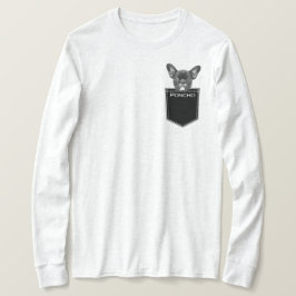 犬の写真の顔と名前のアップロードカスタマイズ Tシャツ