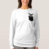 犬の写真の顔と名前のアップロードカスタマイズ Tシャツ (正面)