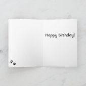 犬の写真カード カード (内部)