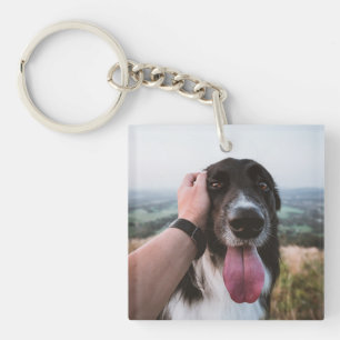 犬の写真ギフトパパ キーホルダー