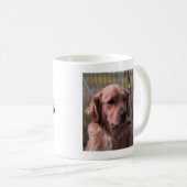 犬の写真ギフト 犬の飼い主用 コーヒーマグカップ (正面右)