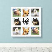 犬の写真大学 8枚のInstagram画像 キャンバスプリント (インサイチュ (ウッドフロア))