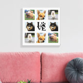 犬の写真大学 8枚のInstagram画像 キャンバスプリント (インサイチュ (リビング))