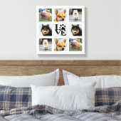 犬の写真大学 8枚のInstagram画像 キャンバスプリント (インサイチュ (寝室))