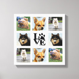 犬の写真大学 8枚のInstagram画像 キャンバスプリント