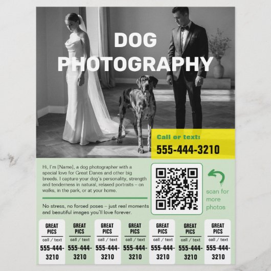 犬の写真家チラシ チラシ (正面)