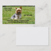 犬の写真撮影のペットの世話の名刺 名刺 (正面/裏面)