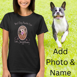 犬の写真最高の犬Aの常にハートポープリントTシャツ Tシャツ